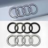 For Hot A3 A4 A5 A6L A7 A8 Rear Four Rings Emblem Badge Black Trunk Logo Decorative Replacement Exterior Modification Accessory