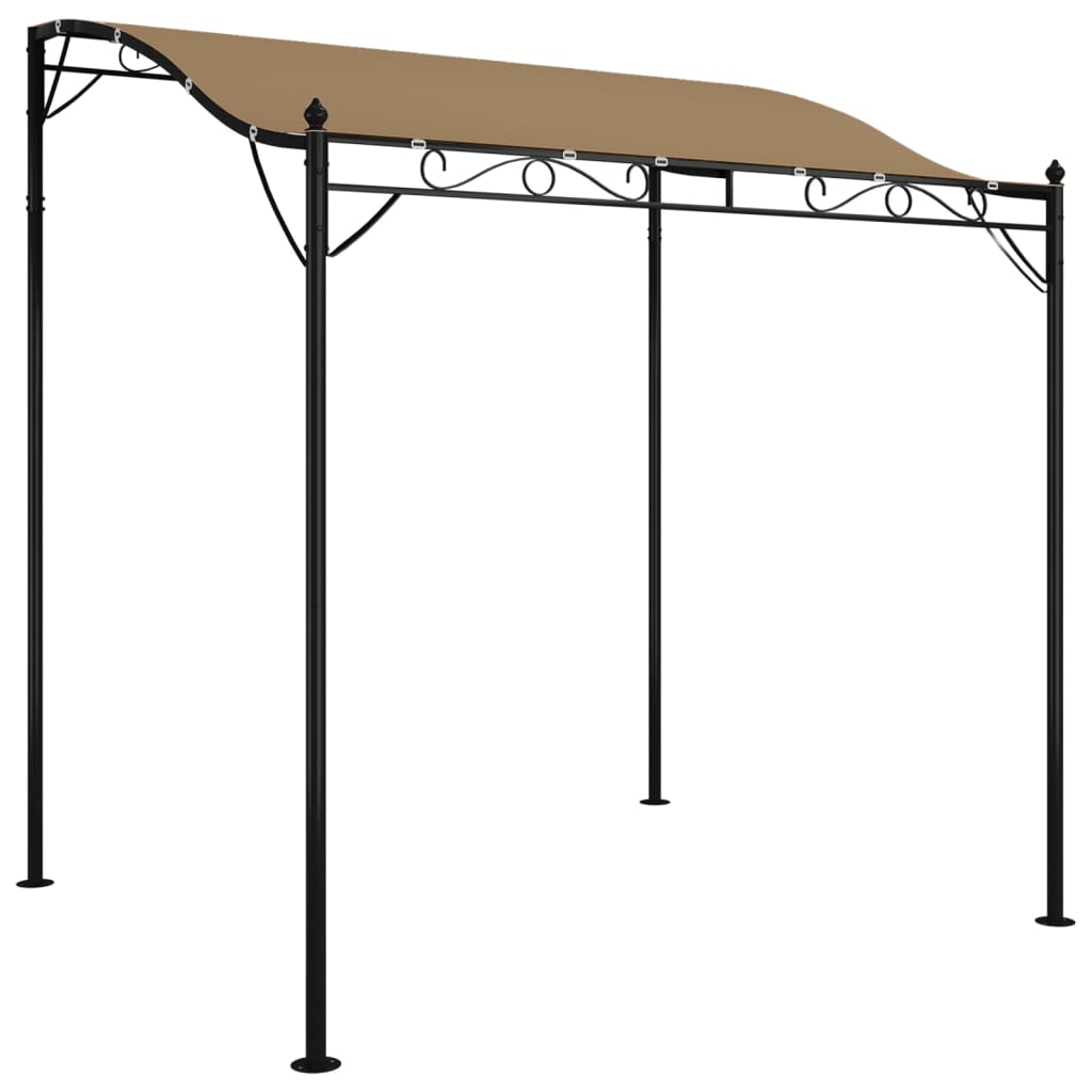 Zadaszenie, Kolor Taupe, 2X2,3 M, 180 G/M², Tkanina I Stal