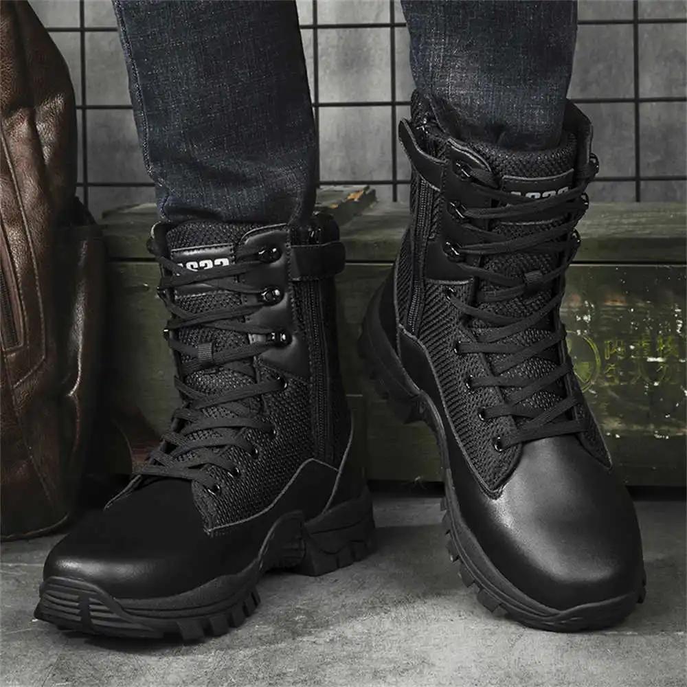 Мода Натуральная Кожа Толстая Подошва Мужские Высокие Кроссовки Кроссовки Для Мужчин — фото 4