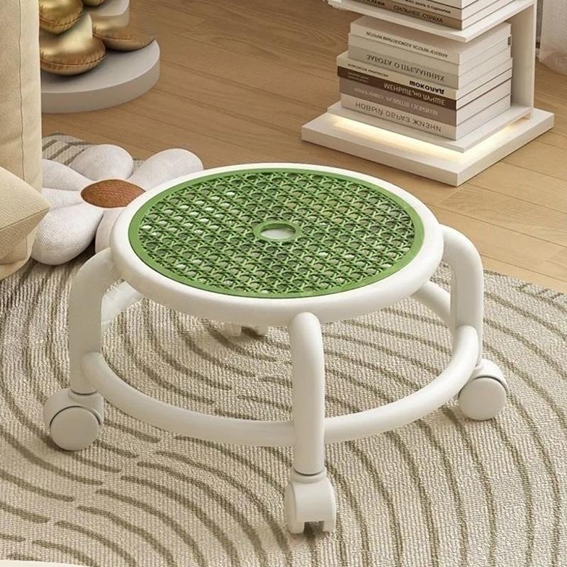 

Вращающийся Роликовый Стул Круглый Низкий Маленький Серый Универсальное Колесо Дети Взрослые Большая Грузоподъемность Практичное Хранение