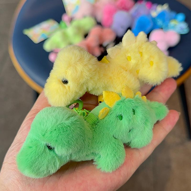 Colorful Dragon Animal Pendant Keychain Bag Plush Decor Accessories Dolls Pendant Gifts