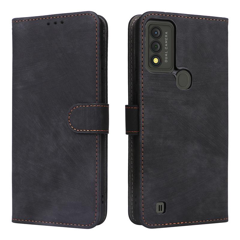 Wiko Voix U616AT Leather Phone Case: Card Holder, Stand, Lanyard, Magnetic Buckle