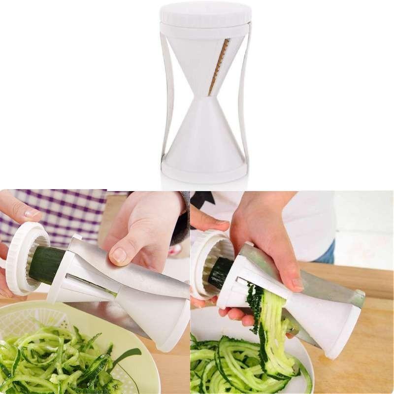 High-quality White Pp Stainless Steel Kitchen Spiralizer Shredder Cutter