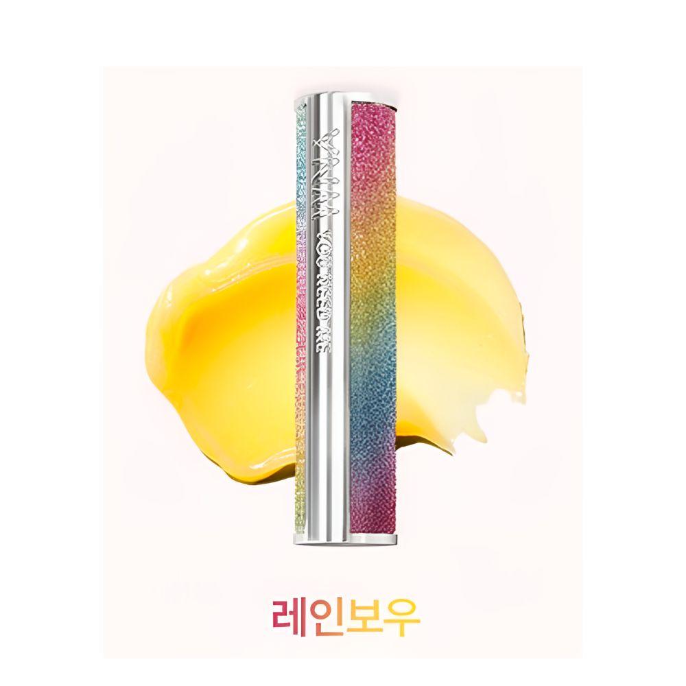 YNM Honey Lip Balm Tinted Moisturizing Lip Balm Color Change Lip Care (Rainbow, Unicorn, Light Pink, Orange Red, Natural Multi) 01 Rainbow
