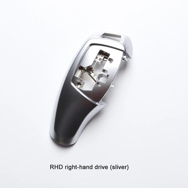 Auto LHD RHD Gear Shift Cover For BMW F10 F30 Head Knob Shifter Lever Interior Accessories Genuine Carbon Fiber 6 Colors