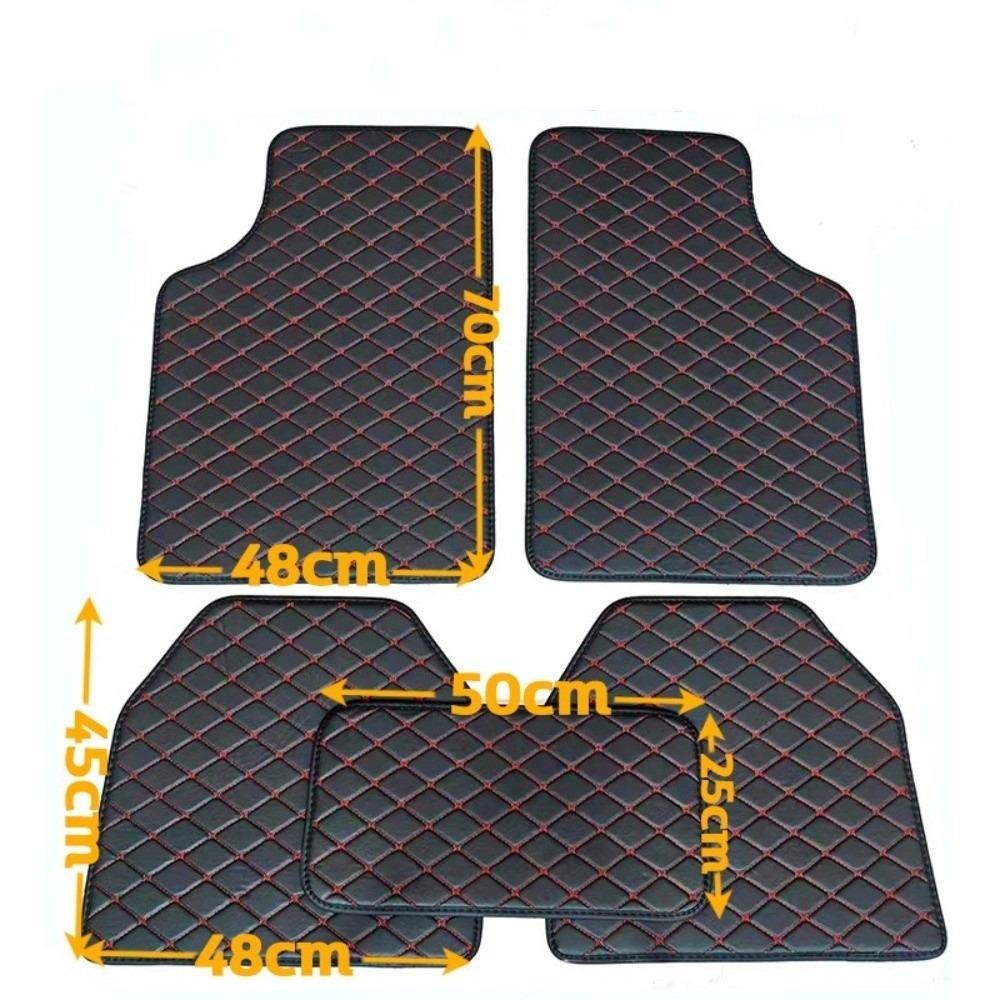 5Pcs/Set PU Leather Car Floor Mats Waterproof Car Floor Protector Rugs  for Front Rear Seats