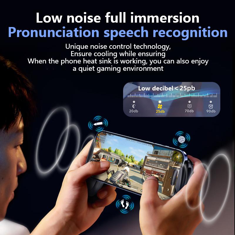 Mobile Phone Cooling Gamepad Semiconductor Cooler For Iphone Android Game Controller Accessories Type-C Low Noise Phone Handle