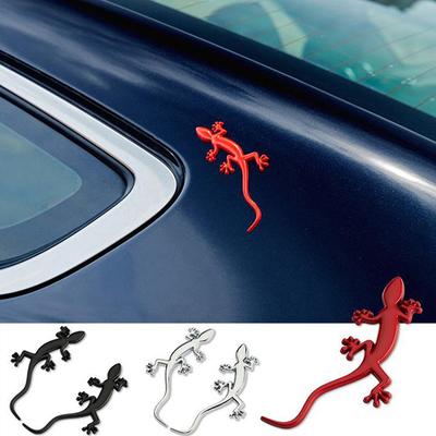 1 Reflective Car Metal Truck Sticker Lizard Gecko Sticker Badge 3d Badge Sticker For Decorative Models