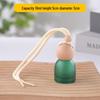 Frosted Glass Car Diffuser Bottle with Lanyard for Essential Oils - Refillable and Ideal for Home or Wardrobe Decor.
