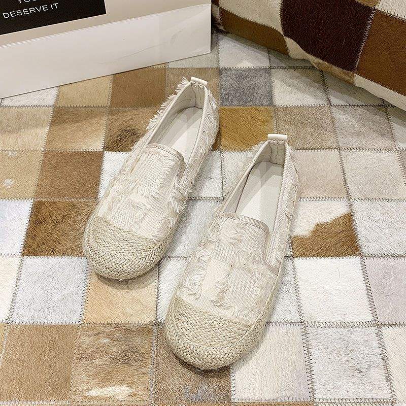 Xiaoxiangfeng fisherman shoes women's spring and autumn casual breathable one-pedal Doudou shoes flat lazy shoes