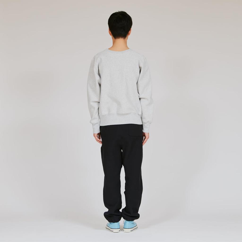 Champion Reverse Crew Neck Long Cotton Brushed Graphic Weave® Sweatshirt, Sleeve, 11.5oz USA, Back, Print, C3-C022-040-XL-25FW