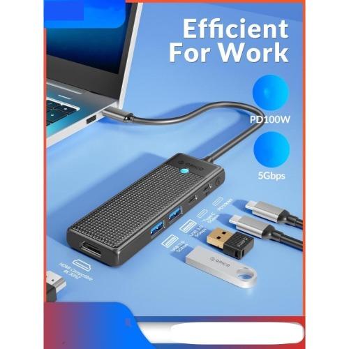 

Док-станция USB C HUB Type-C к HDMI-com Адаптер USB 3.0 4K Разветвитель чтения карт для MacBook iPad