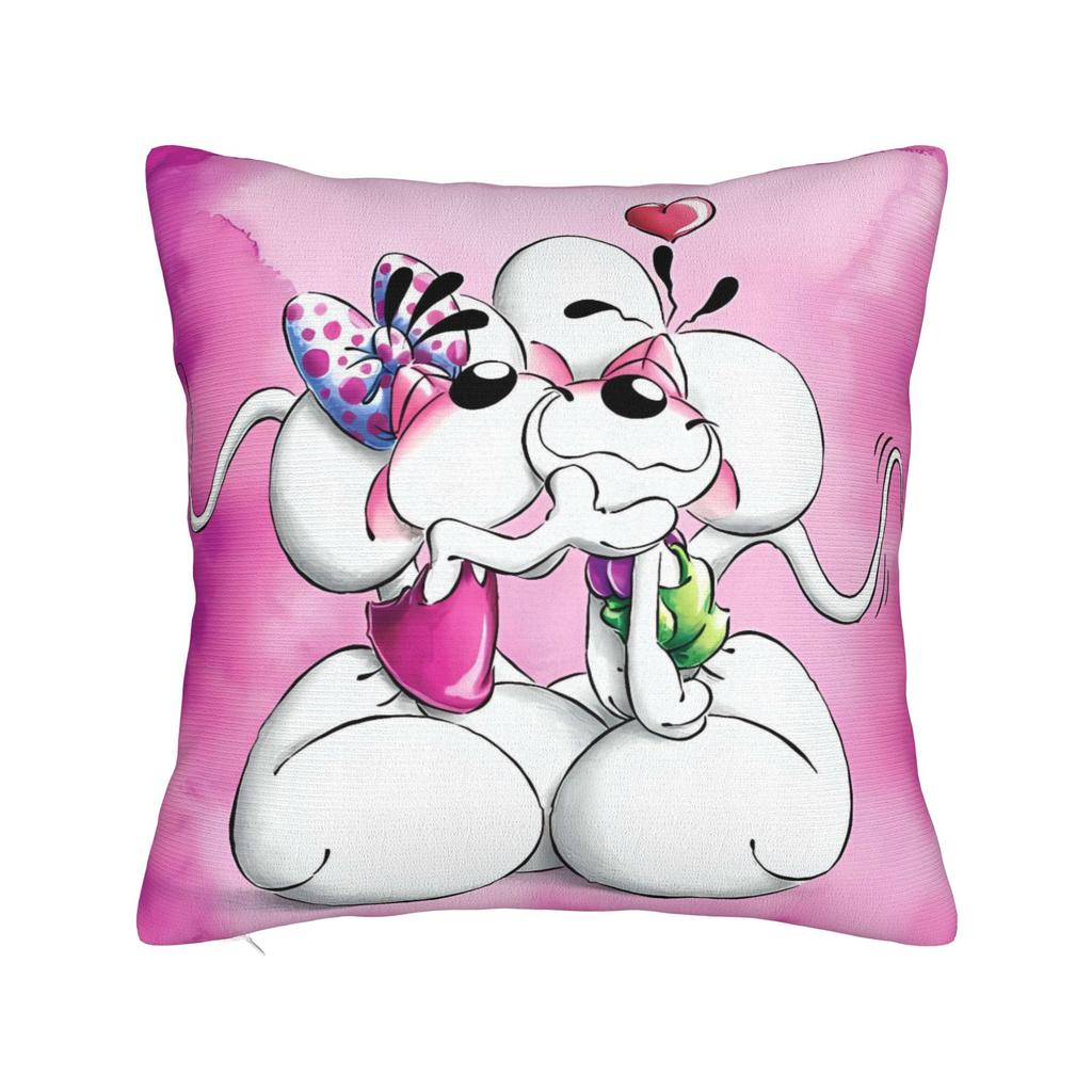 Good Night Diddl Pillow Cover  Comfy Cushion Cover Funny Pillow Case For Living Room Sofa