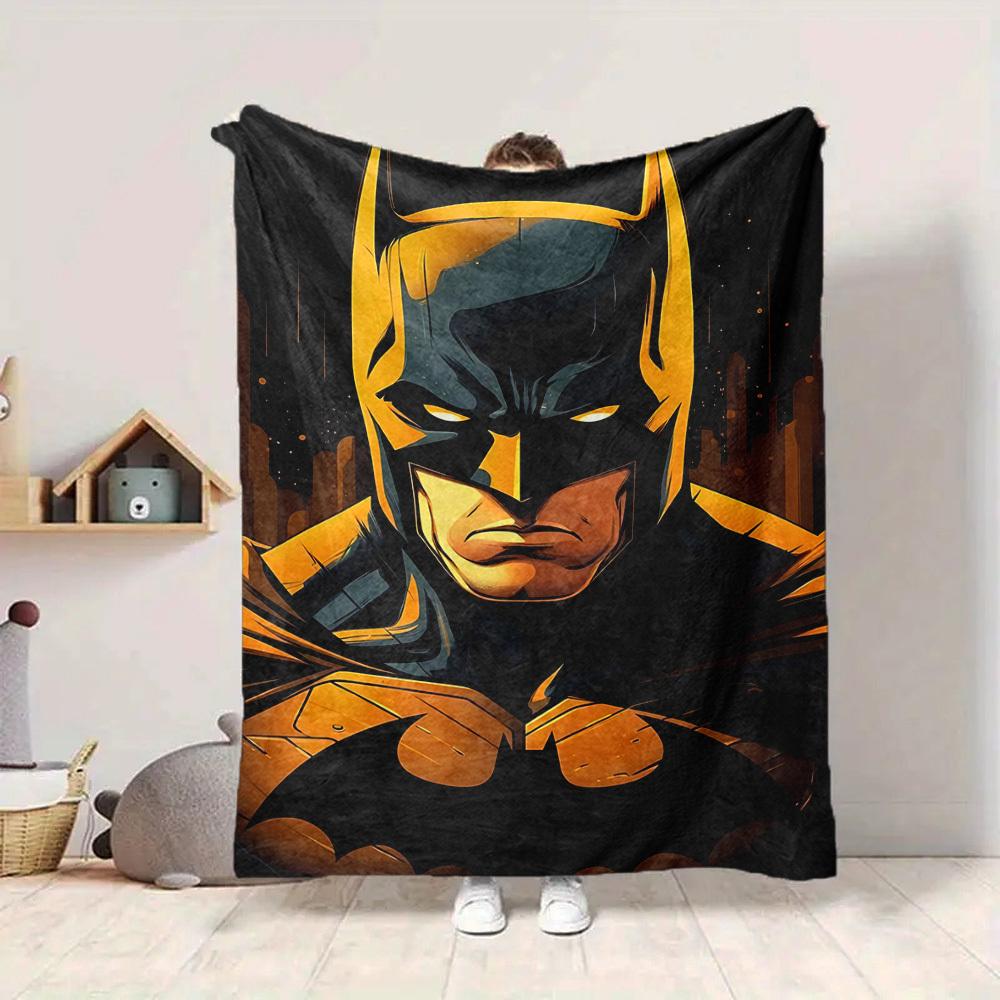 1pc Batman, Cape Flannel Throw Blanket Soft, Warm & Cozy for Couch, Bed, Office, and Travel Versatile All Season Gift, Christmas present