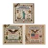 1PC 25th Anniversary Cross Stitch American Patriotic With Pattern Tools For Home Wall Decoration Souvenir Handcrafted DIY Gifts