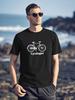 2024 Four Seasons Basic New Style Letter Print Bicycle Pure Cotton American Street Casual Vintage Short Sleeve T-Shirt for Men and Women