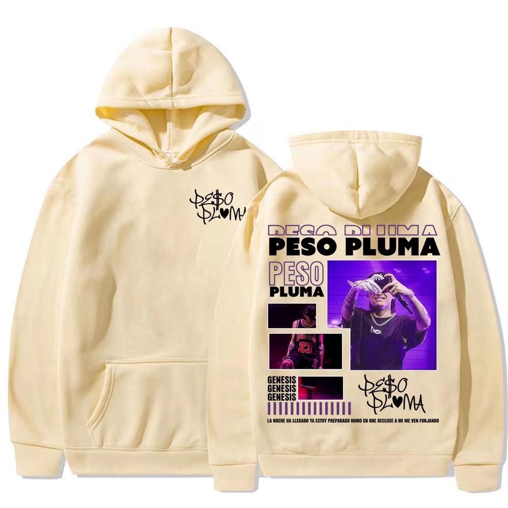 Singer Peso Pluma Album Tour 2025 Merch Sweatshirt Unisex Fashion Hip Hop 90s Vintage Hoodies Men High Quality Comfort Pullovers