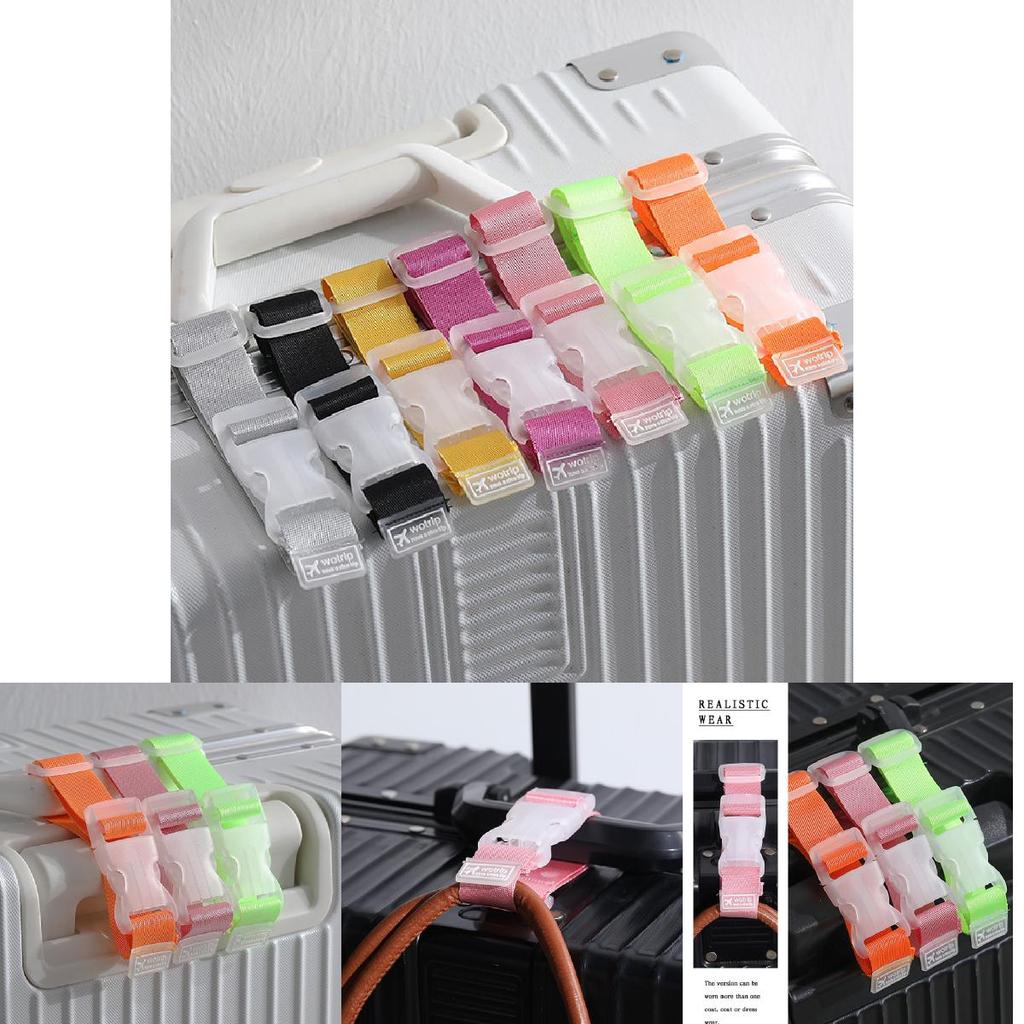 Durable Nylon Travel Luggage Strap With Secure Buckle Multiple Colors Anti-loss