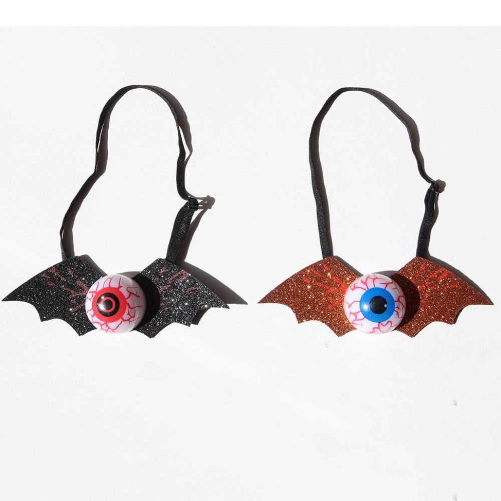 Adjustable Straps Gold Dust Bat Bow Tie Spooky Halloween Tie Props  Themed Events