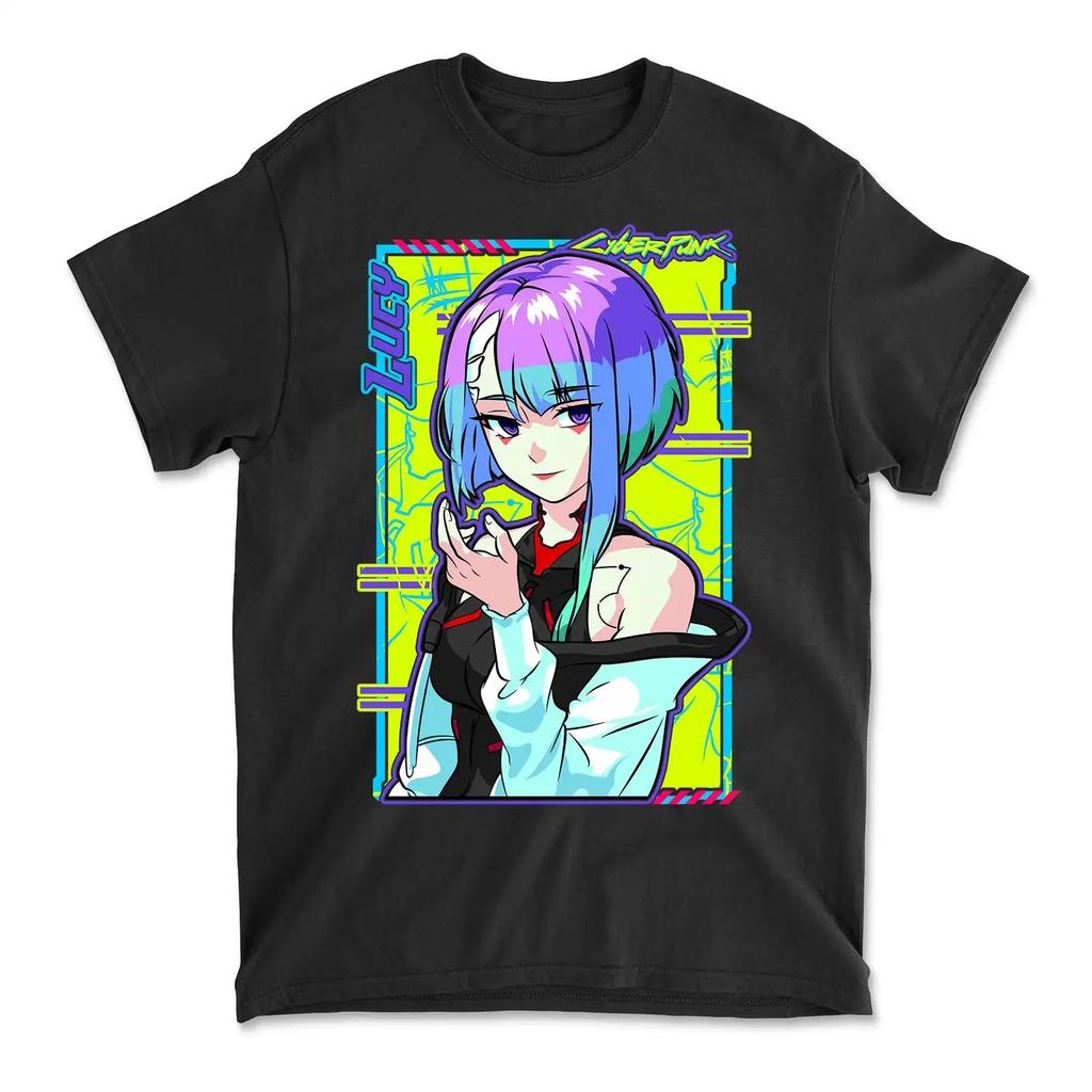 Cyberpunk Technologie Trendiges T-Shirt für Männer Modisches Reines Baumwolle Hohe Qualität Street T-Shirt Geschenk für Anime-Fans und Fans