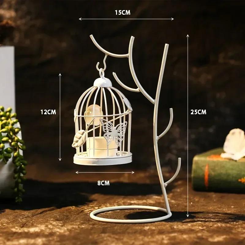 

1 шт. Металлический подсвечник в виде птичьей клетки, украшение, свадебная подставка для цветов, украшение для гостиной, двора, подставка для цветов