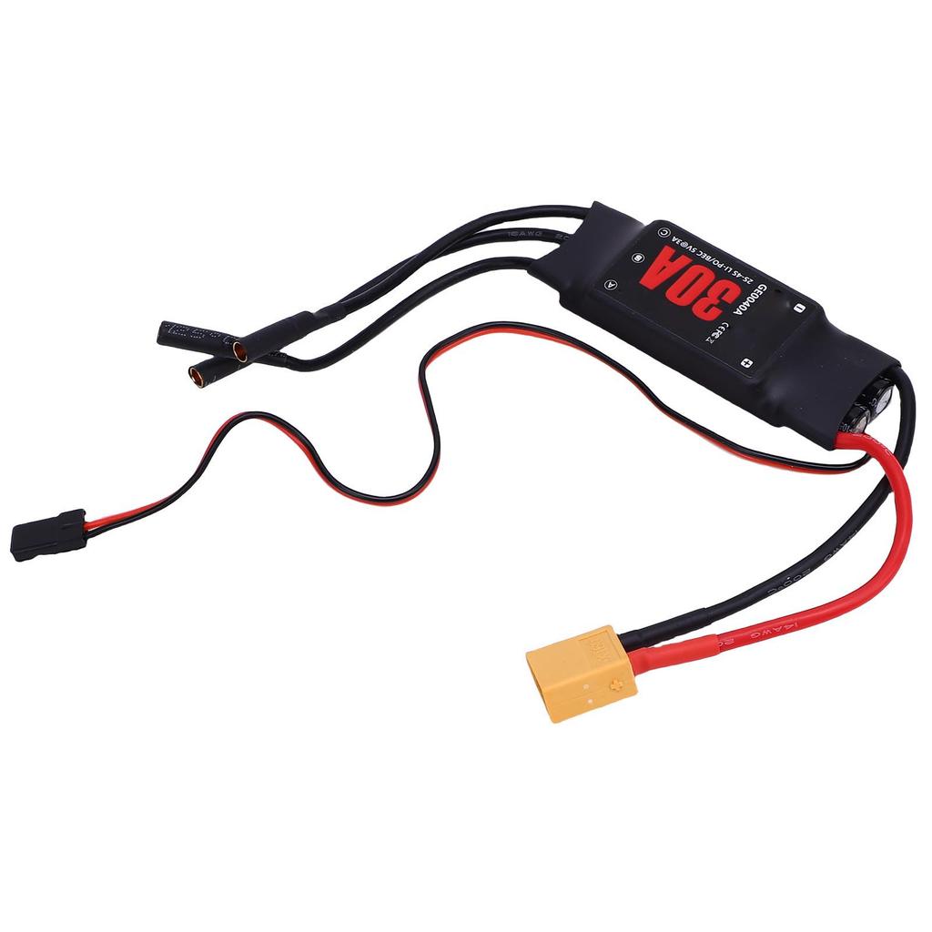30A Brushless ESC with 3A BEC 2 3S Electronic Speed Controller for RC Fixed Wing Plane Multirotor Unmanned Helicopter
