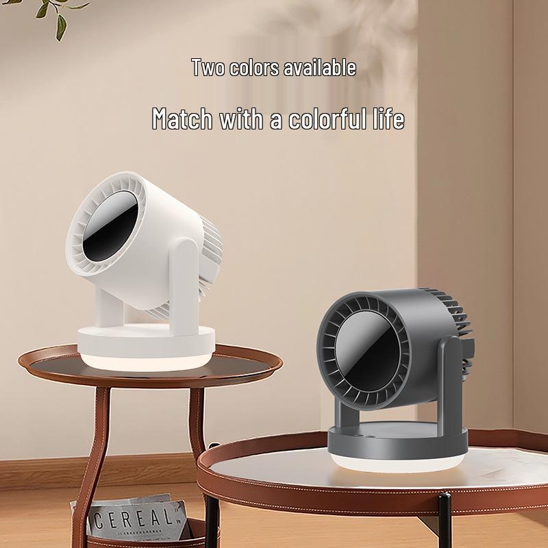 

25 New Oscillating Ambient Light Desktop Fan: Long Battery Life & High Value for Home or Office 146*146*183MM