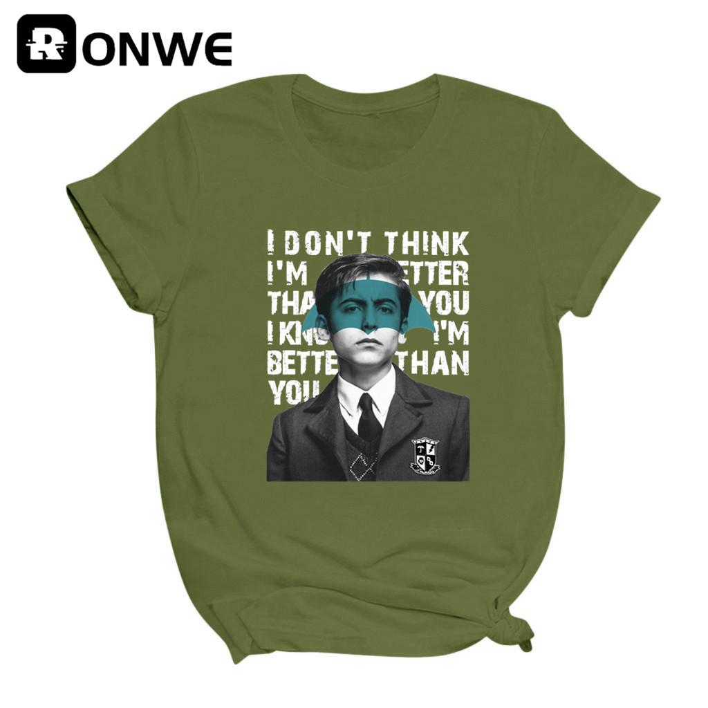 The Umbrella Academy Cha Cha Diego Vanya Luther Women T Shirts Gril Short Sleeve Casual Tops