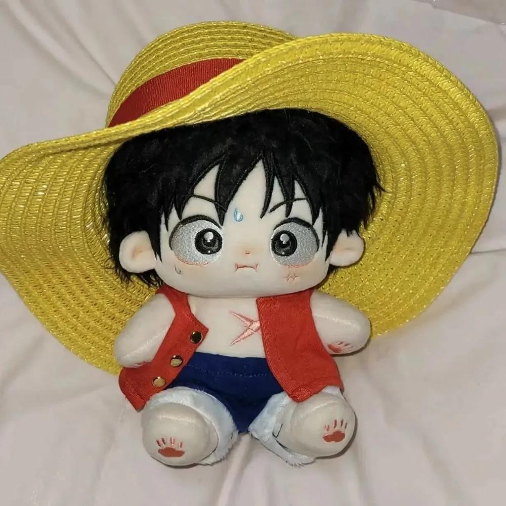 

20 см Плюшева аніме фігурка One Piece Луффі Ейс Сабо Санджі Зоро Лоу Плюшеві іграшки для дітей та дорослих Бавовняні ляльки Іграшки Декор Подарунок no skeleton