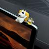 Bull Terrier Uniwersalne Akcesoria Samochodowe Wnętrze Urocza Figurka na Deskę Rozdzielczą w Zrelaksowanej Pozy Ornament do Tesla BMW Hyundai KIA