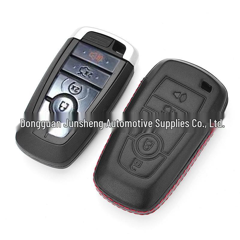 

4D Cowhide Car Key Bag for Ford, Lincoln, Mustang, Explorer, and Aviator Individual Box Packaging