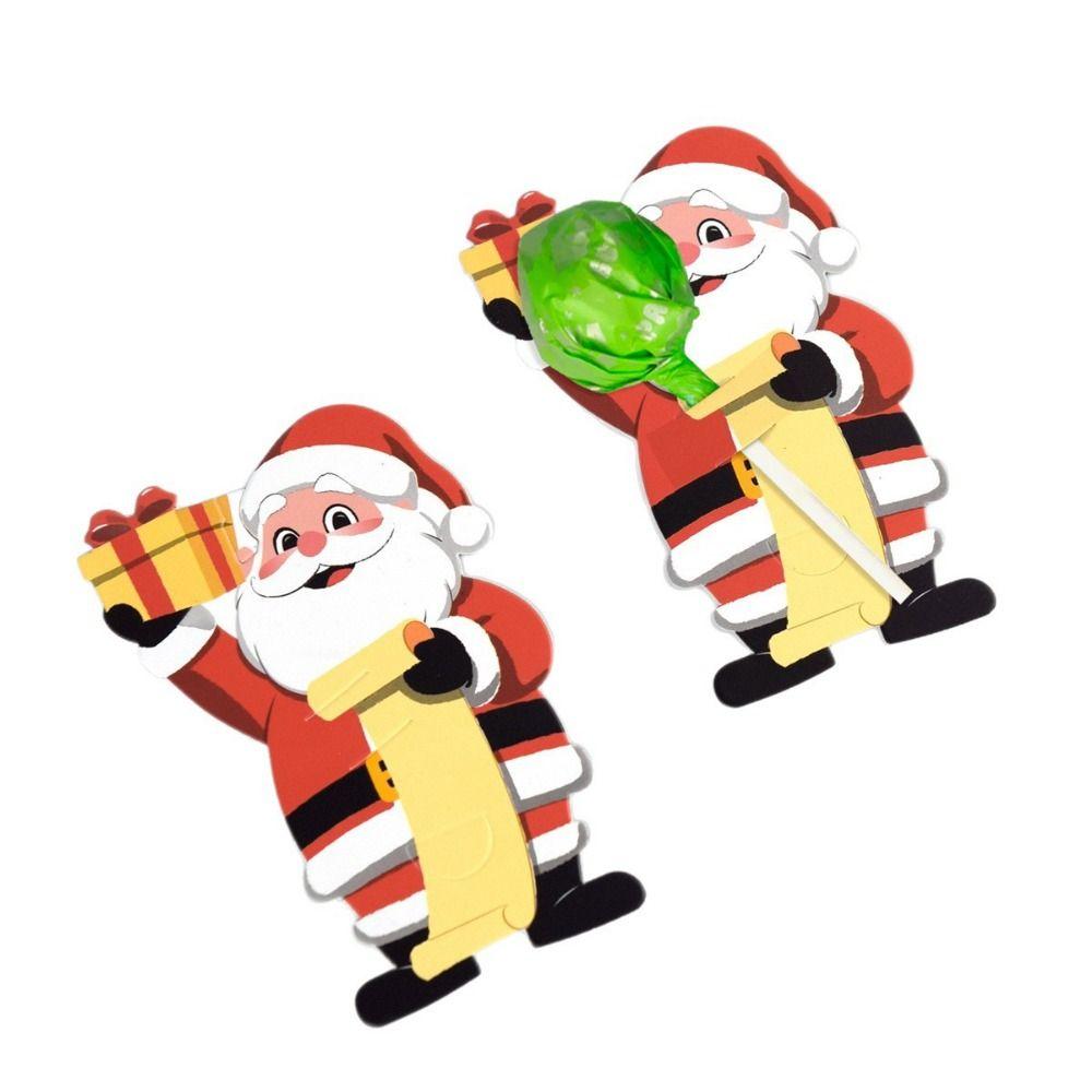 10PCS Cartoon Santa Xmas Tree Christmas Gift Boxes Party Decorative Boxes  Merry Christmas