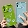 Blue Bowknot Print TPU Soft Case For iPhone 16 Pro Max 15 Pro 14 13 12 11 XR XS 8 7 Lens Protection Matte Shockproof Phone Cover