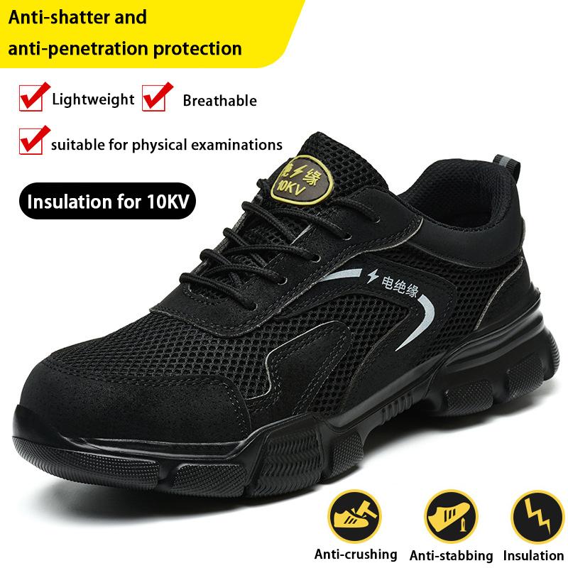 Breathable Lightweight Safety Men Insulating Anti smashing Puncture resistant Soft Sole Work Protective 43