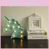 Adorable Cute Unicorn Head Led Letter Table Lamp Perfect For Children's Room Decor