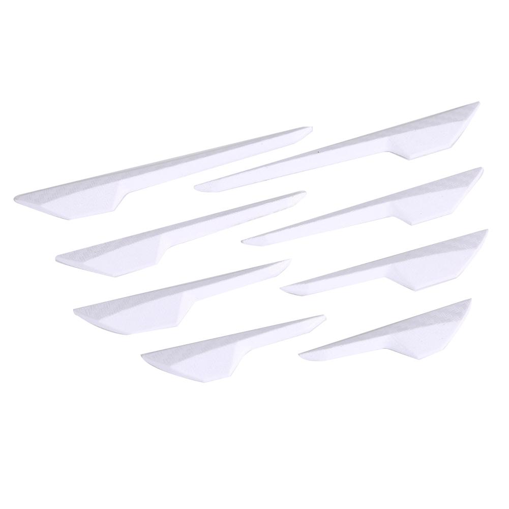 8Pcs Car Spoiler Front Bumper Fin Splitter Anti-Collision Carbon Fiber Look Rubber Protector Guards car protector