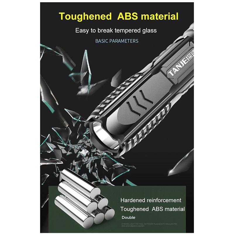 Lanterna Multifuncțională Reîncărcabilă USB Portabilă de Exterior pentru Acasă Lanterna Mică Camping Lumină de Urgență Lanterna Autodefensivă