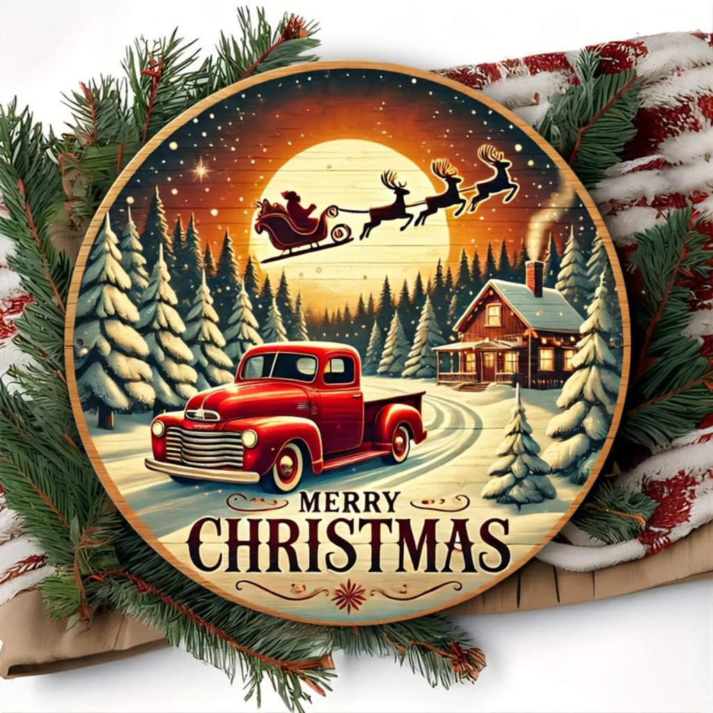 2D Flat Metal Wall Sign Decor