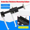 Brake Disc Thickness Depth Gauge Ruler Aluminium Alloy Brake Disc Depth Caliper Compact 0‑60mm Metric For Automobile Part L7R6