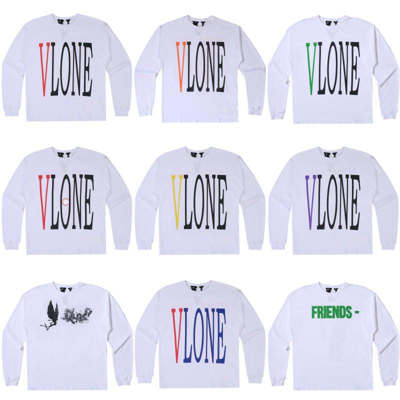 Moletom com Capuz de Manga Longa VLONE Big V Unissex - Estilo Tendência Inspirado em Wang Yibo