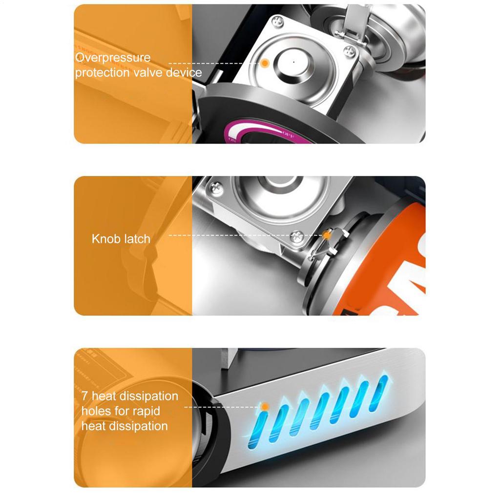 Portable Stove Portable Camping Stove Burner 2100W Windproof Cooking Tool Lightweight Kitchen Accessories For Frying Heating