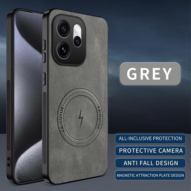 Für Oppo Reno16 Pro/Oppo Reno 16Pro/Reno16 Hülle Einfach Stilvoll Magnetische Saugung Luxuriöses PU-Leder Hautfreundlich Anti-Drop Abdeckung