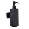 Dispenser per Sapone Liquido Acciaio Inossidabile 304 Nero Spazzolato Quadrato Circolare Dispenser Manuale per Sapone Dispenser per Sapone da Bagno Hotel