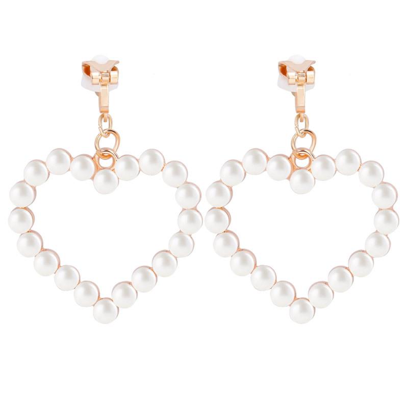 Enkle og øreløse dame øreklips, High-end følelse, Nisjedesignfølelse, Perleøredobber Smykker, Allsidige temperamentøredobber