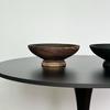 Wabi-sabi Handmade Wooden Fruit Bowl - Retro Log Style Ornament for Living Room, Guesthouse, or Hotel Decor and Storage.