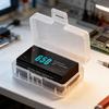9V Battery Storage Holder Case, Snap-Lid Box for Sorting Spare Batteries in Drawers, Offices,Battery Rectangular Case