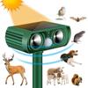 Humaner Tiervertreiber für Gartensicherheit, Bewegungsmelder-aktivierter Ultraschall-Tiervertreiber mit Solarladung, Outdoor-Tiervertreiber mit
