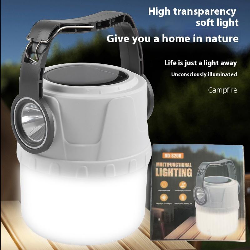 

Solar Camping Lantern Rechargeable Tent Camping Lamp Waterproof Portable Survival Flashlight For Courtyard Patio