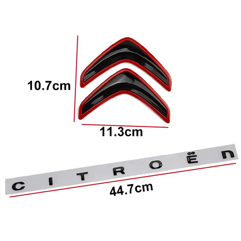 Achterklep Logo Letter Auto Sticker voor Citroen Xsara C3 Picasso Elysee Berlingo XR C4 Sega Aircross C5 Logo Embleem Accessoires