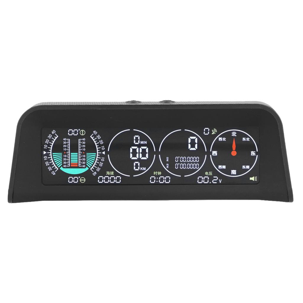 Car Smart HUD Display OBD Speed Water Temperature Overspeed Alarm Light Sensing Universal
